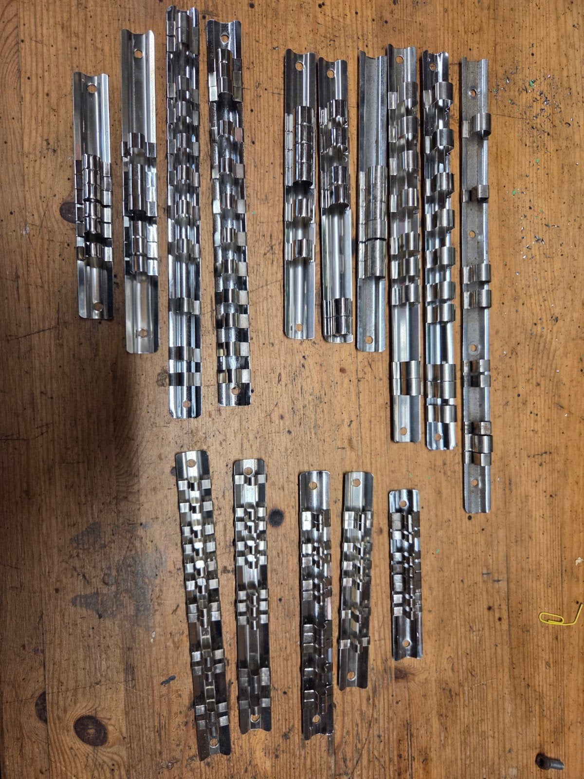 Doppenhouders / Doppenrails - Diverse maten - Set, Ophalen of Verzenden, Gebruikt, Gereedschapsopslag