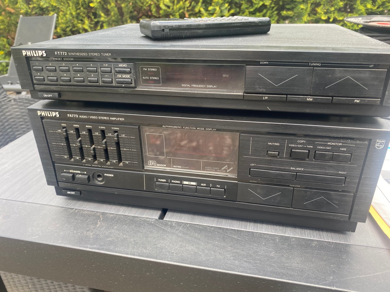 Philips FA773 versterker met tuner, Ophalen of Verzenden, Zo goed als nieuw, Overige merken