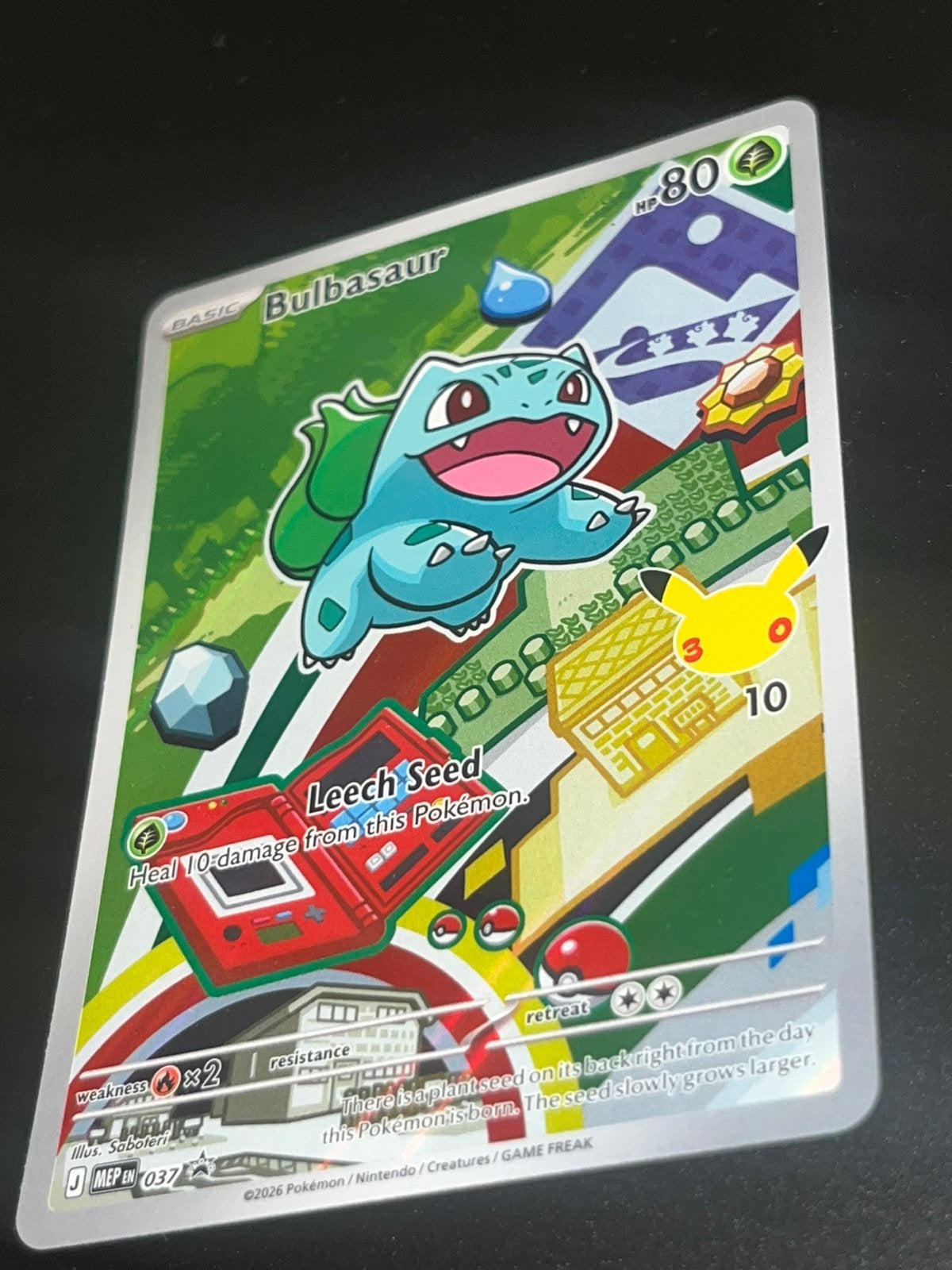 Bulbasaur 037, Ophalen of Verzenden, Nieuw, Losse kaart