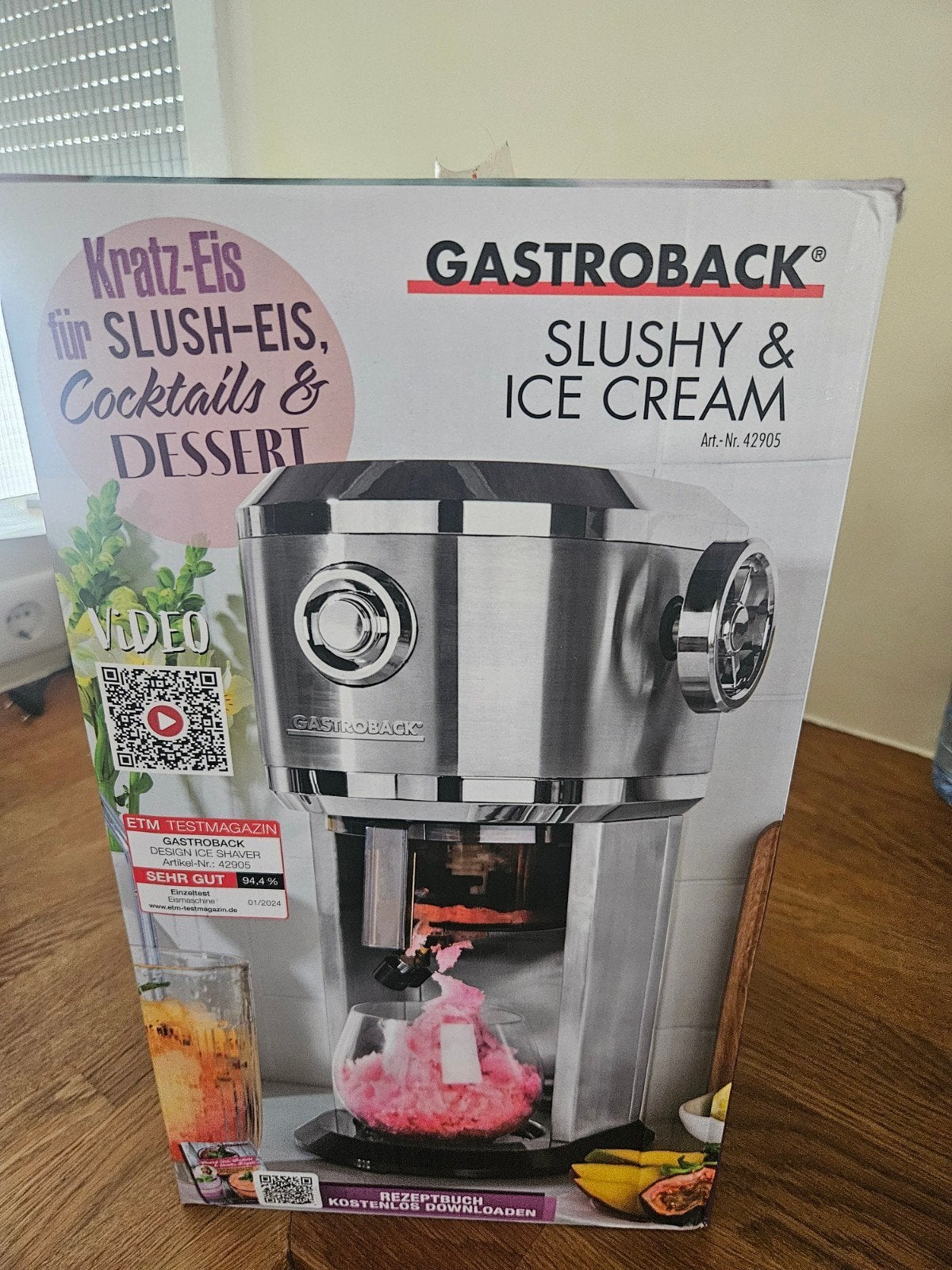 Gastroback Slushy & Ice Cream Maker - zgan met doos, Ophalen of Verzenden, Nieuw