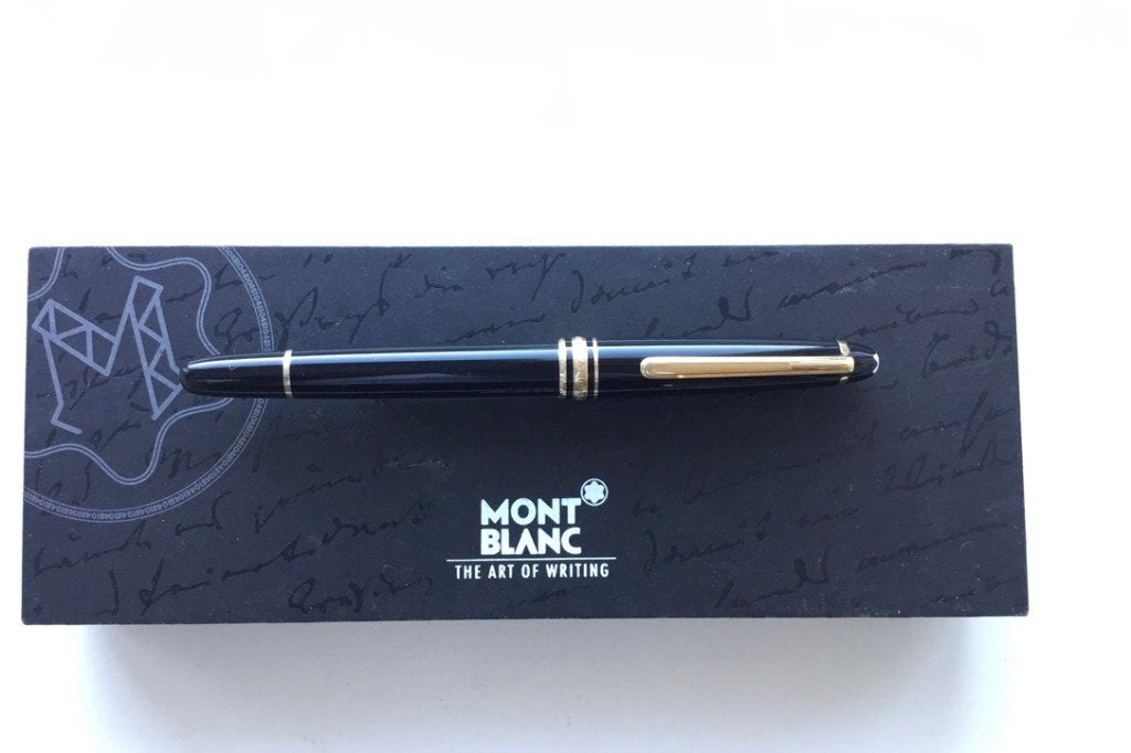 Montblanc Meisterstück Classic vulpen 144 14K (M), Ophalen of Verzenden, Zo goed als nieuw, Vulpen, Mont Blanc