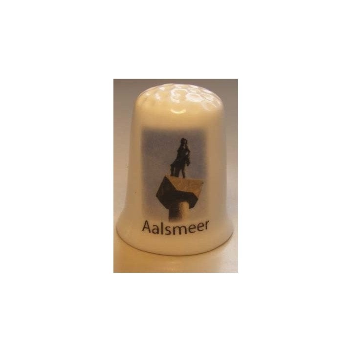 Aalsmeer Flora standbeeld porseleinen vingerhoedje, Ophalen of Verzenden, Nieuw, Porselein, Nederland