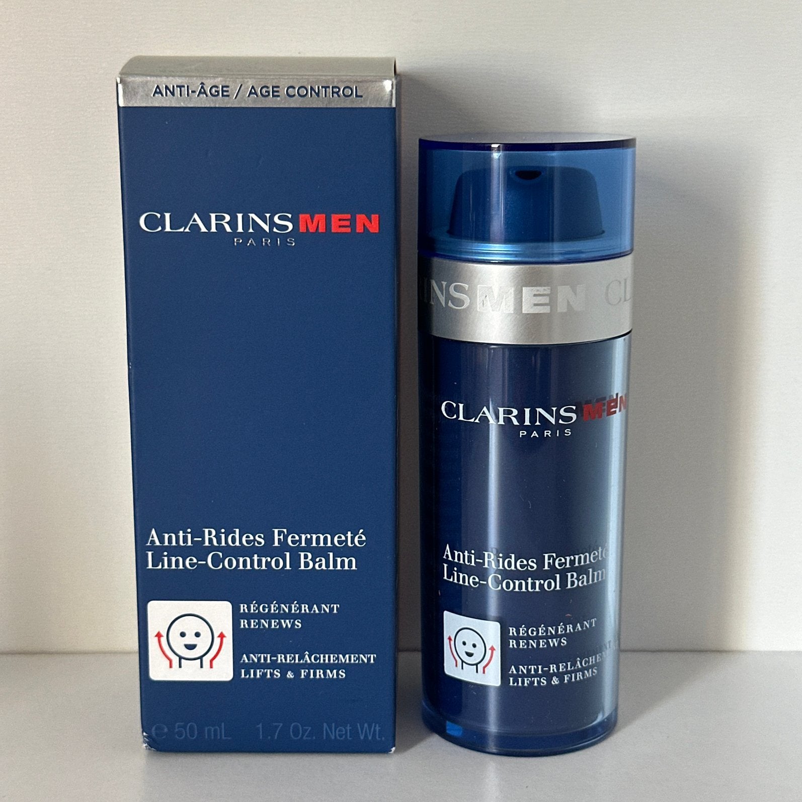 Clarins Men Line-Control Balm 50 ml, Ophalen of Verzenden, Nieuw, Gehele gezicht, Verzorging