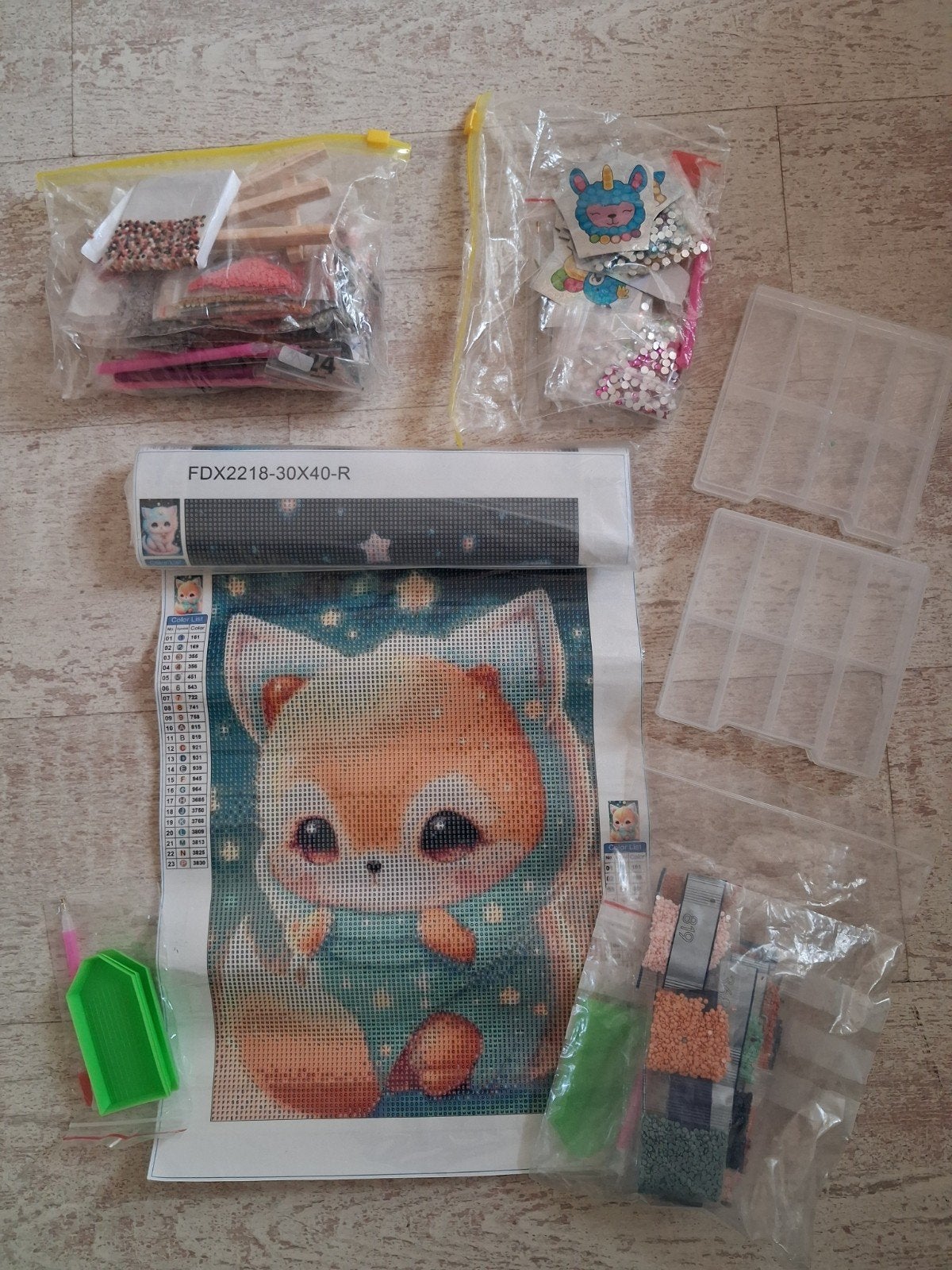 Diamond Painting, kittens, etc., Ophalen of Verzenden, Nieuw, Dieren, Knutselwerk