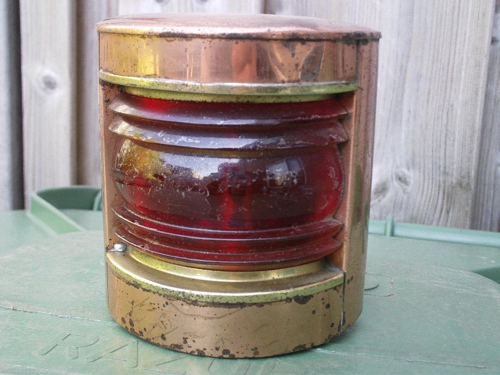 Antieke Scheepslamp/Bakboordlicht, Ophalen of Verzenden