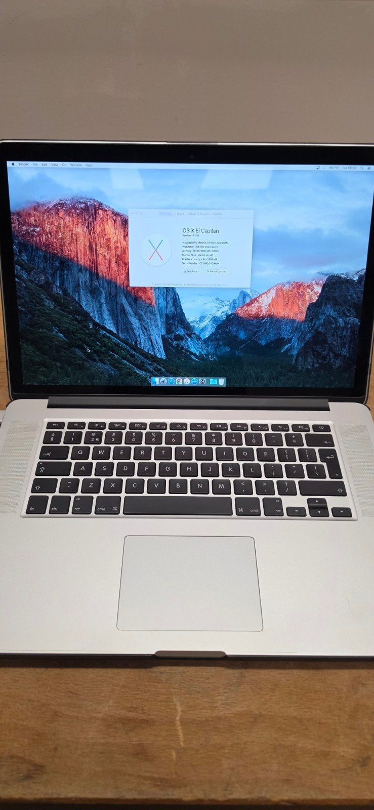 MacBook Pro (Retina, 15-inch, Mid 2015) - 16GB RAM, Computers en Software, MacBook Pro, Gebruikt, 2 tot 3 Ghz, 512 GB