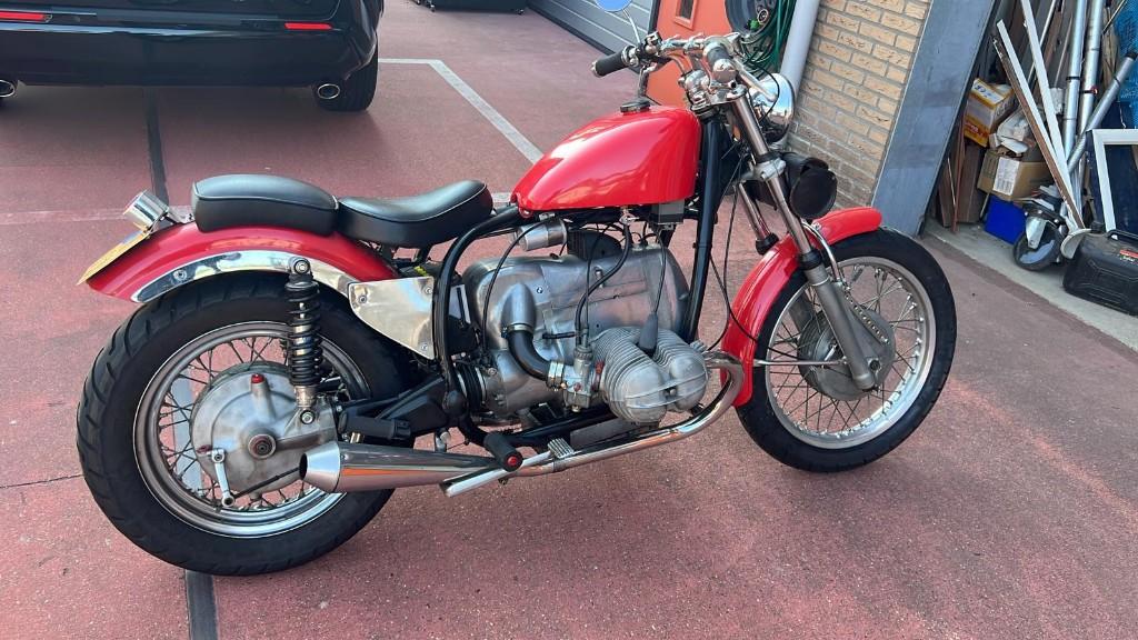 BMW R60/5 oldtimer chopper bobber, Motoren, Cardan-aandrijving, 2 cilinders, Gebruikt, Handgeschakeld