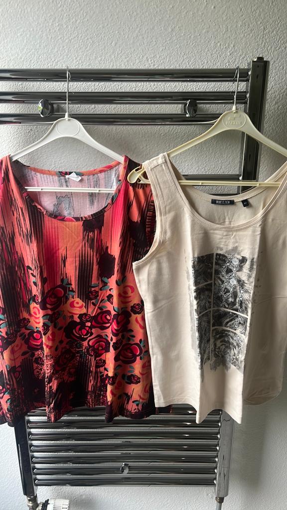 2 nieuwe tops maat 42, Kleding | Dames, Tops, Ophalen of Verzenden, Zo goed als nieuw, Maat 42/44 (L), Zonder mouw