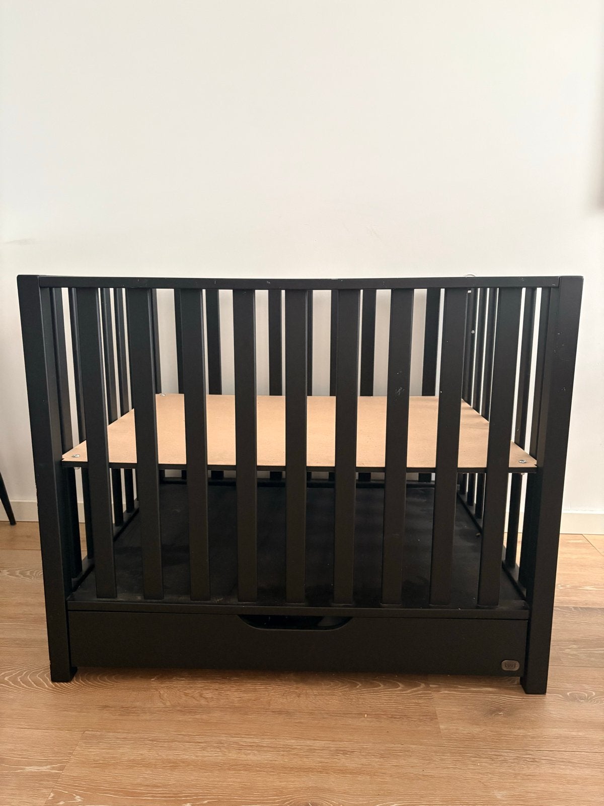Mat zwarte box van TWF met lade, Kinderen en Baby's, Boxen, Ophalen, Gebruikt, Rechthoekig, Lade
