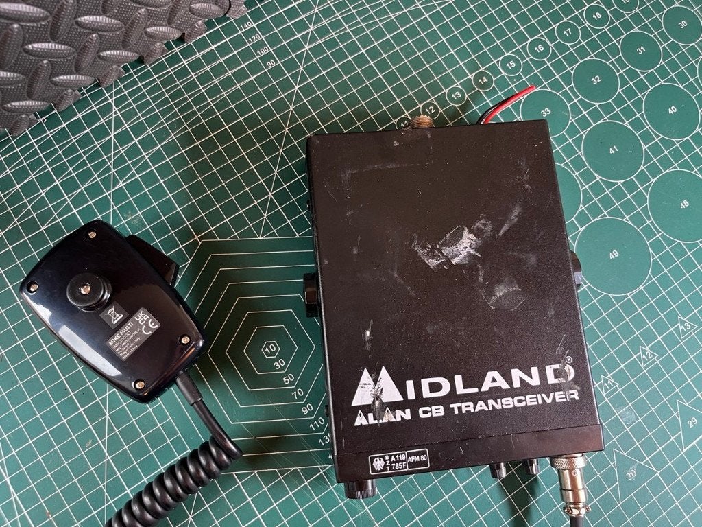 Midland Alan 78 plus CB/27MC  bak 80 kanalen duits, Telecommunicatie, Ophalen of Verzenden, Gebruikt, Zender en Ontvanger