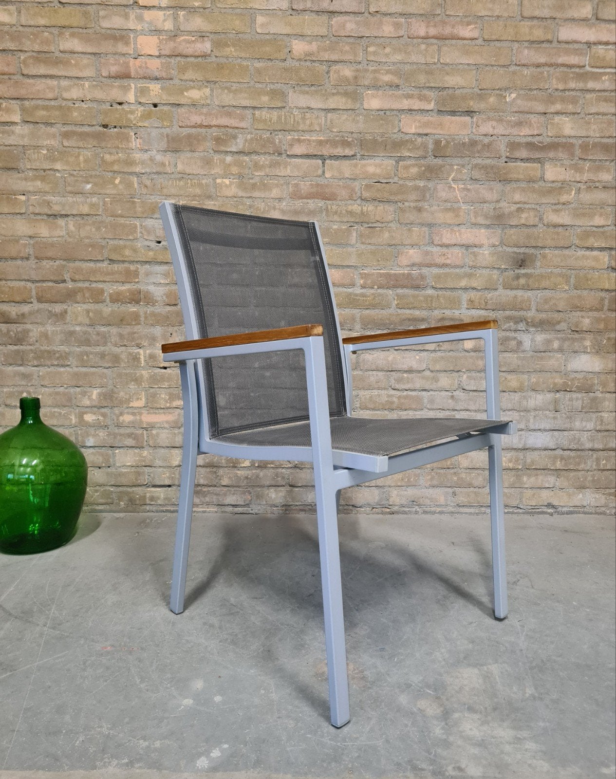 Grote partij TERRASSTOELEN stapelstoelen horecastoelen café, Ophalen, Gebruikt, Aluminium, Stapelbaar