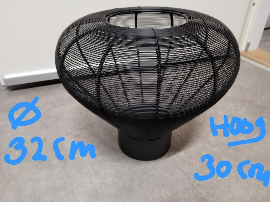 Windlicht, Overige materialen, Zwart, Ophalen of Verzenden, Zo goed als nieuw
