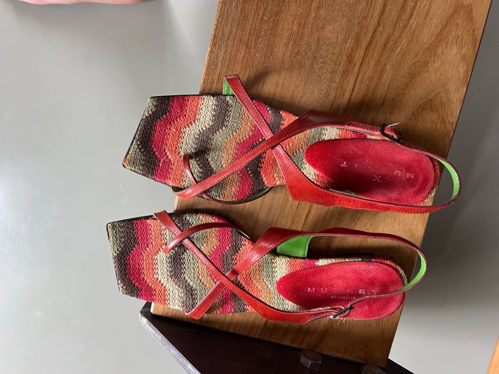 Muxart verfijnde sandaaltjes maat 40,5, Ophalen of Verzenden, Gedragen, Overige kleuren, Sandalen of Muiltjes