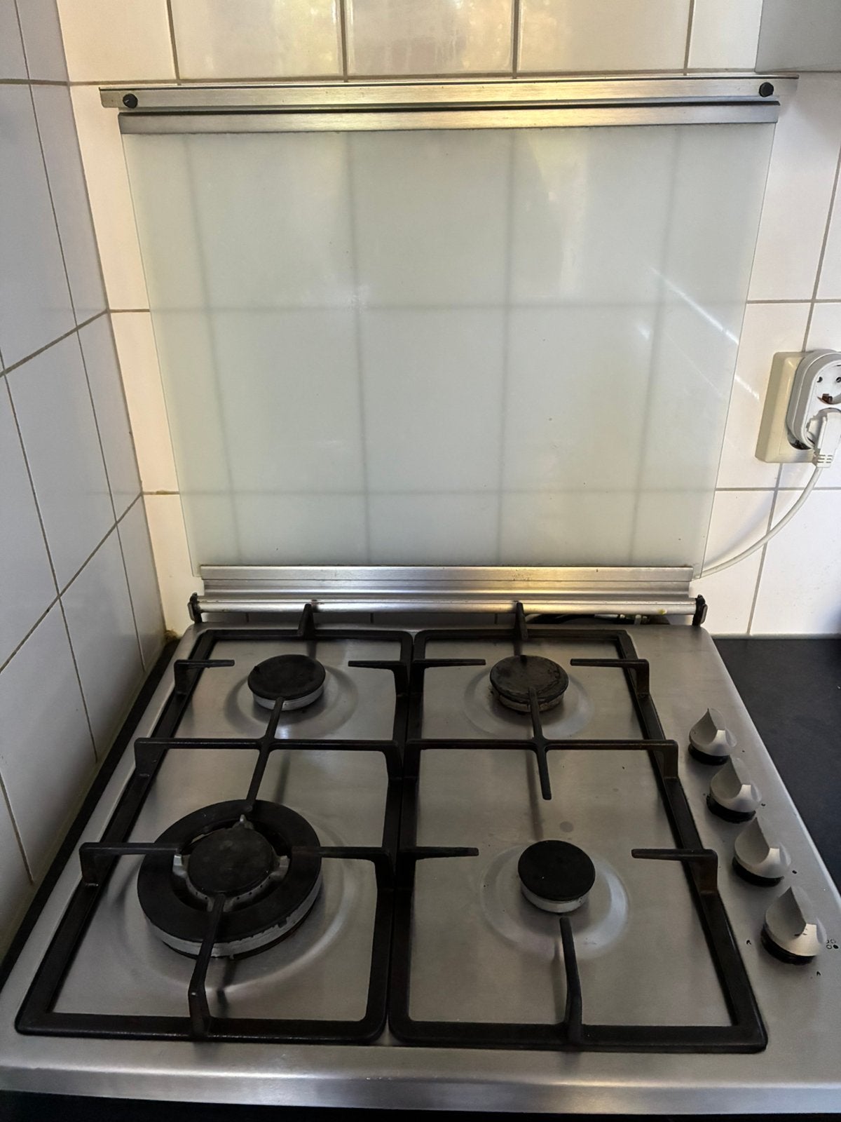 ETNA rvs gaskookplaat, Ophalen, Gebruikt, Minder dan 85 cm, 4 kookzones