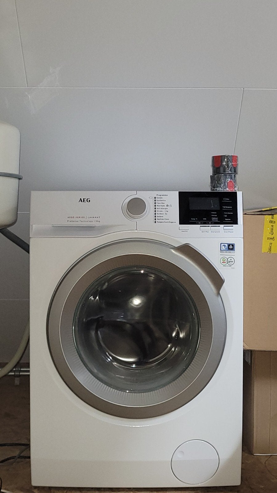 AEG 6000 series lavamat Prosense wasmachine, Witgoed en Apparatuur, Wasmachines, Gebruikt, 8 tot 10 kg, 85 tot 90 cm, 1600 toeren of meer