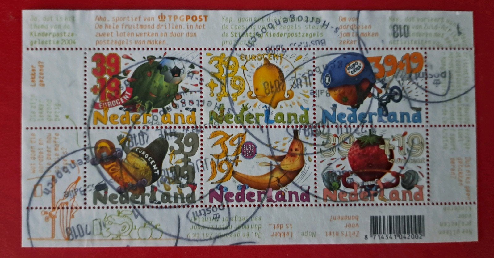 Compleet blok kinderzegels 2004, Ophalen of Verzenden