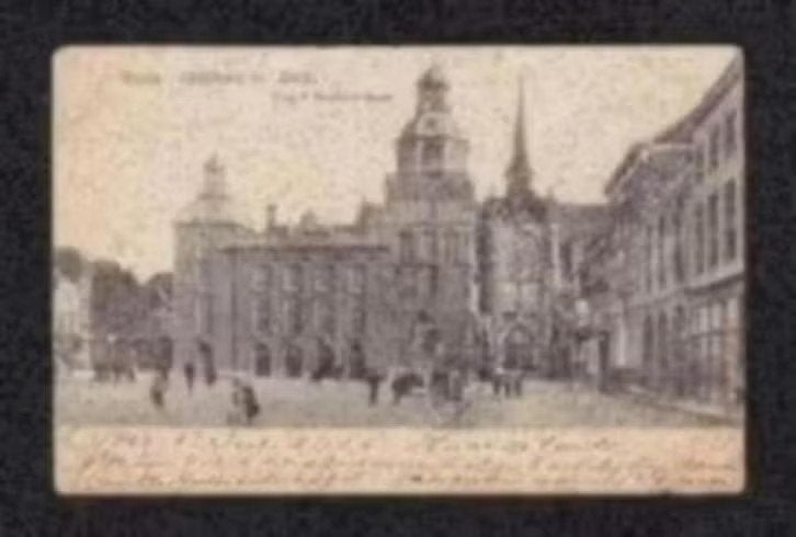 Goes Stadhuis en Kerk Volk 1904., Ophalen of Verzenden, Voor 1920, Gelopen, Zeeland