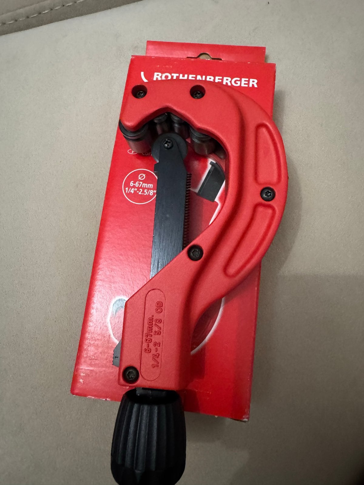 Rothenberger Multimateriaal Pijpsnijder 6-67mm, Ophalen of Verzenden, Nieuw, Snijgereedschap, Overige merken