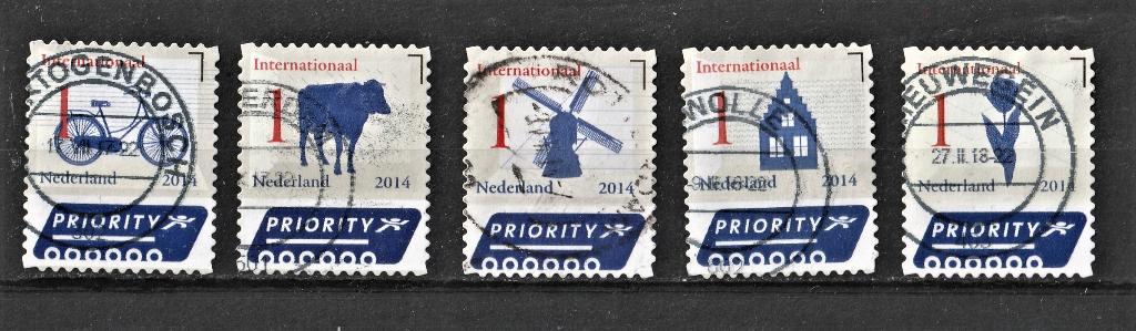 46 G -- serie Nederlandse Iconen 2014, Postzegels en Munten, Postzegels | Nederland, Verzenden, Na 1940, Gestempeld