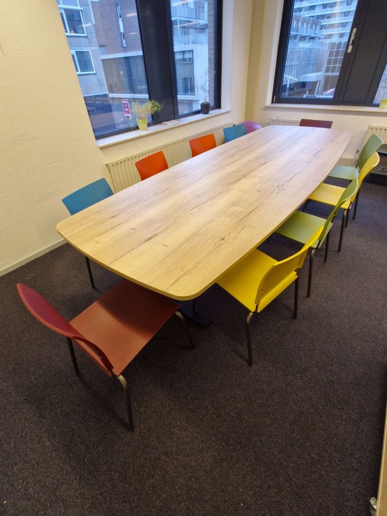 Vergadertafel nieuw 320x120 div kleuren mogelijk, 320 cm, VST, 120 cm, In hoogte verstelbaar