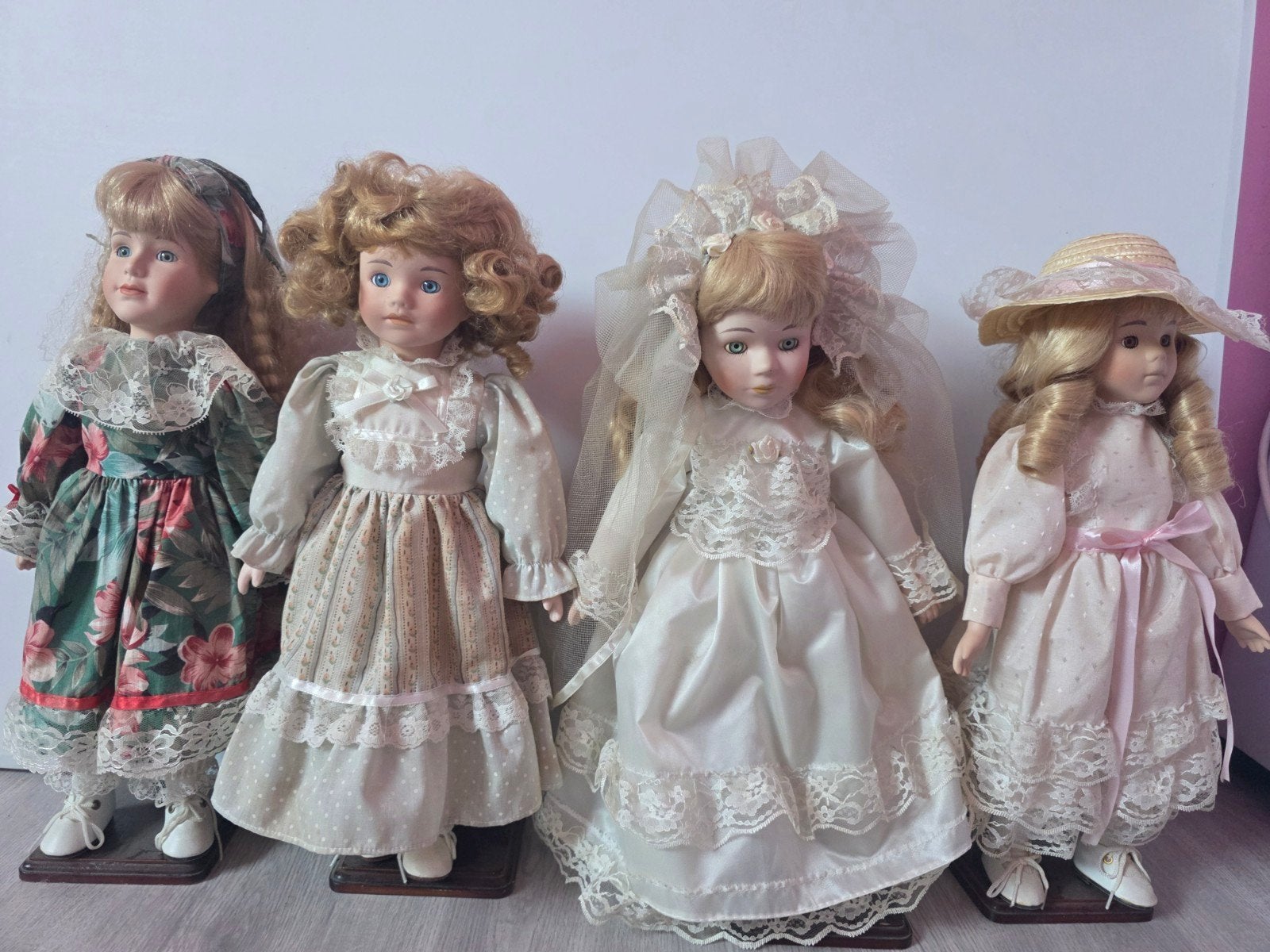 Set van 4 Porseleinen Poppen – The Classique Collection, Ophalen of Verzenden