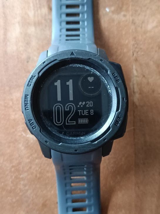 Garmin Instinct GPS Smartwatch - Grijs, Gebruikt, Hoogte, Garmin, Ophalen of Verzenden
