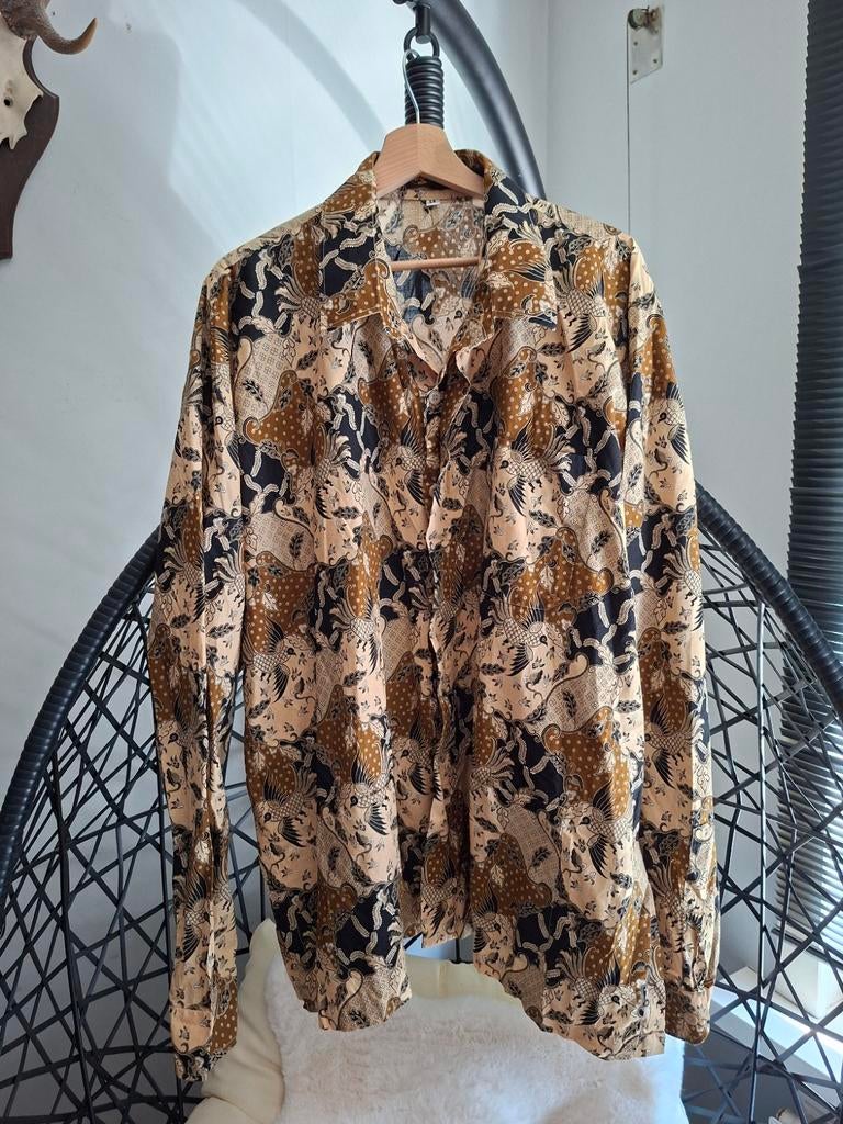Batik overhemd made in Indonesië maat XXXL, Kleding | Heren, Overhemden, Ophalen of Verzenden, Zo goed als nieuw, Overige halswijdtes