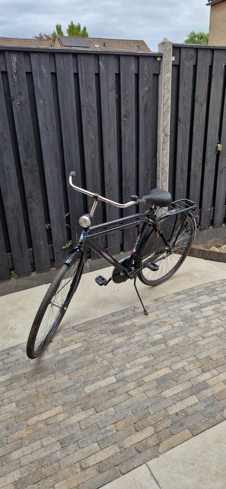 Empo stadsfiets - Klassieke zwarte fiets, Overige merken, Terugtraprem, Ophalen of Verzenden, 53 tot 56 cm