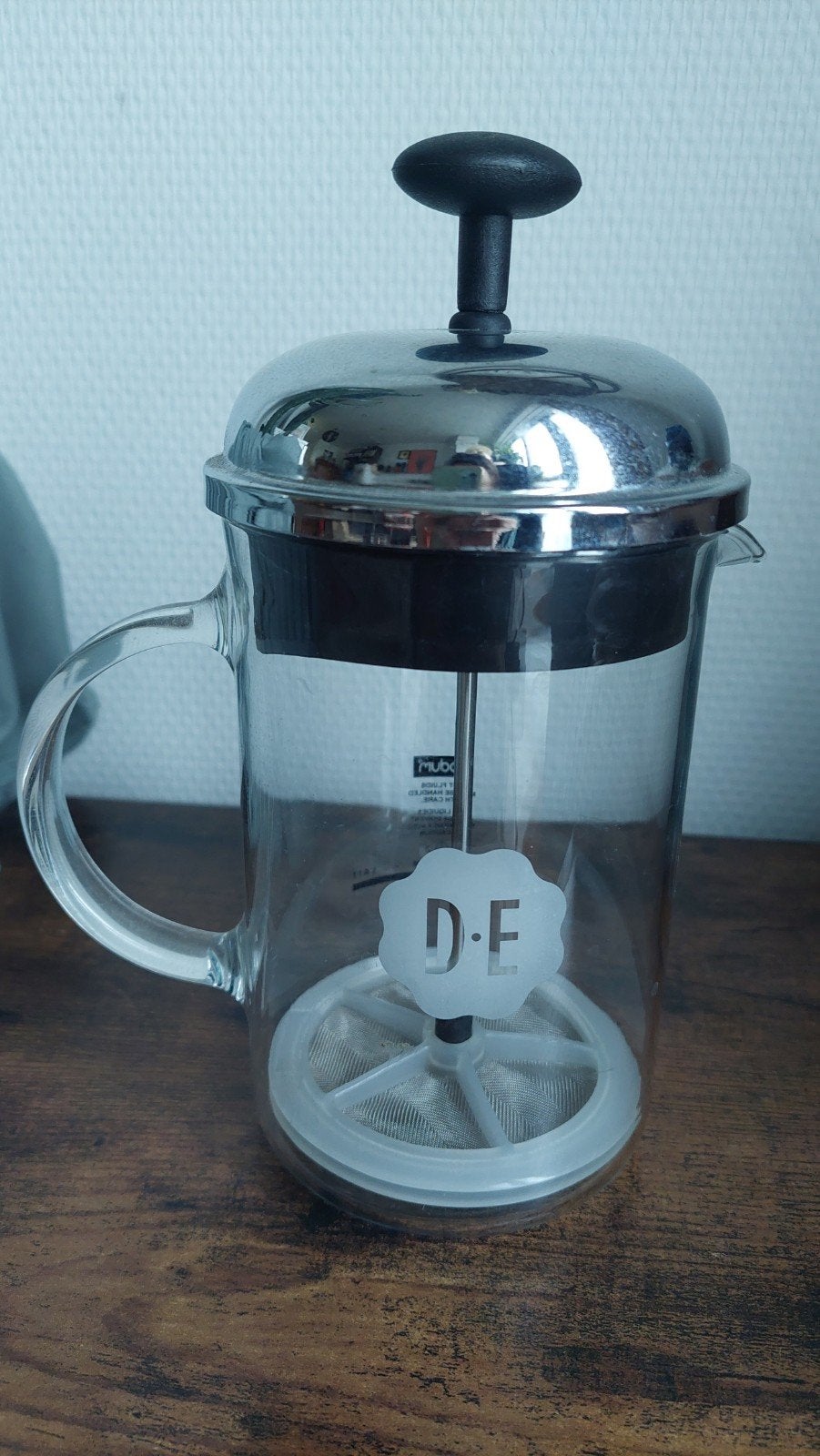 Bodum melkopschuimer - Zo goed als nieuw, Huis en Inrichting, Zilver, Bodum, Ophalen of Verzenden, Zo goed als nieuw