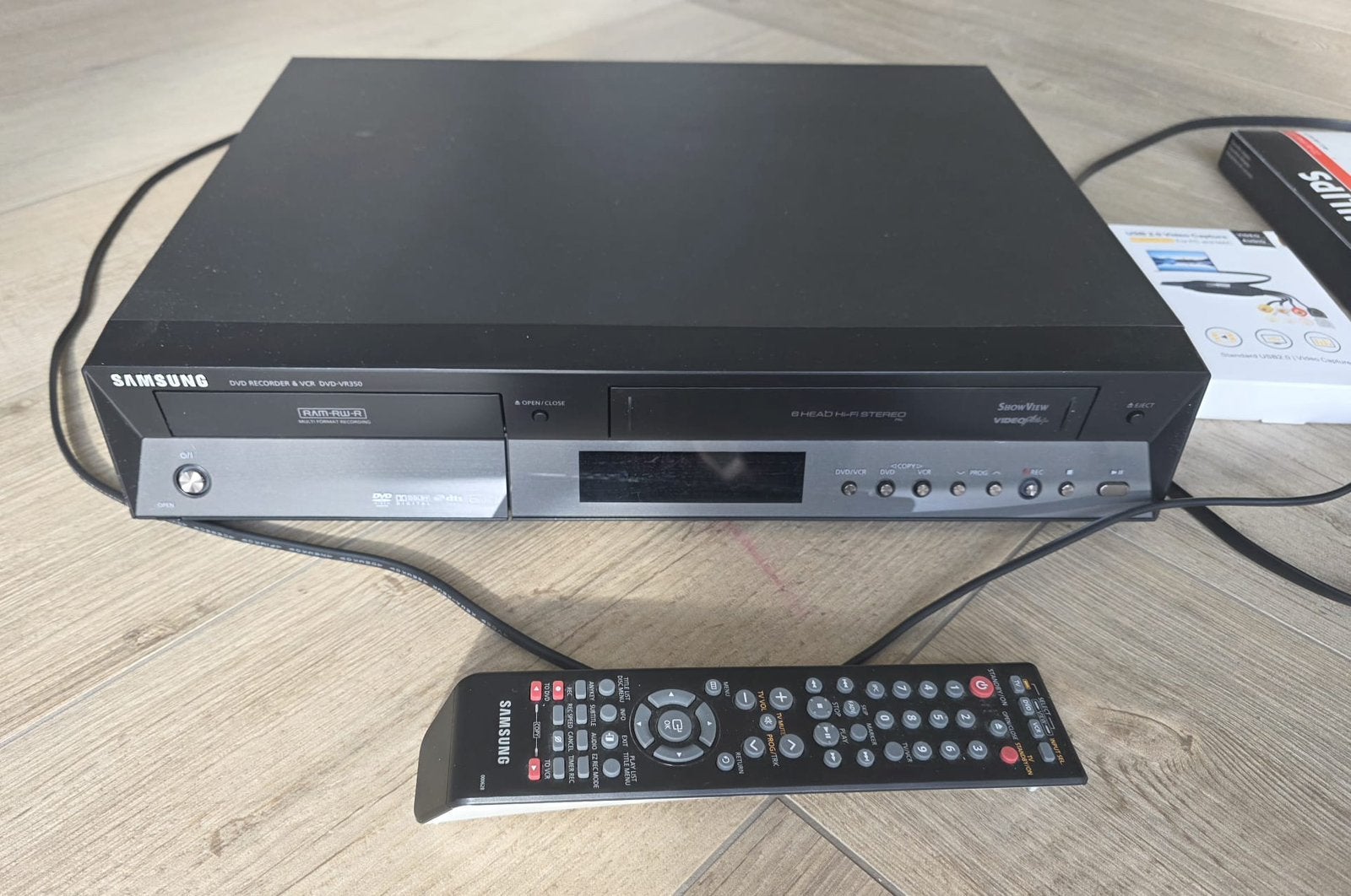 Complete VHS digitaliseer set – Samsung DVD-VR35, Ophalen of Verzenden, Zo goed als nieuw, Dvd-recorder, Samsung