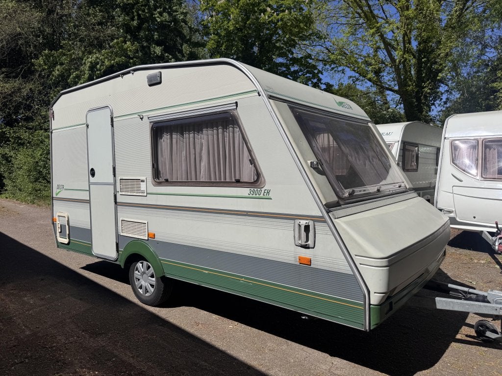 Delta Delta 3900 EK|Voortent|, Caravans en Kamperen, Caravans, Schokbreker, Tot en met 2, Bedrijf, Overige typen