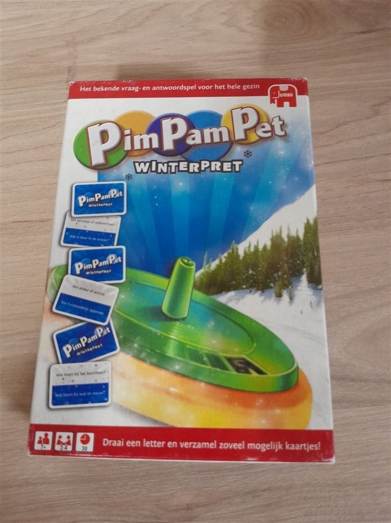pim pam pet winterpret - s4301, Hobby en Vrije tijd, Gezelschapsspellen | Bordspellen, Verzenden, Zo goed als nieuw
