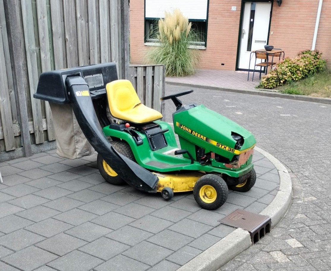 Compleet Maaidek., Gebruikt, Benzine-grasmaaier, 50 cm of meer, Ophalen
