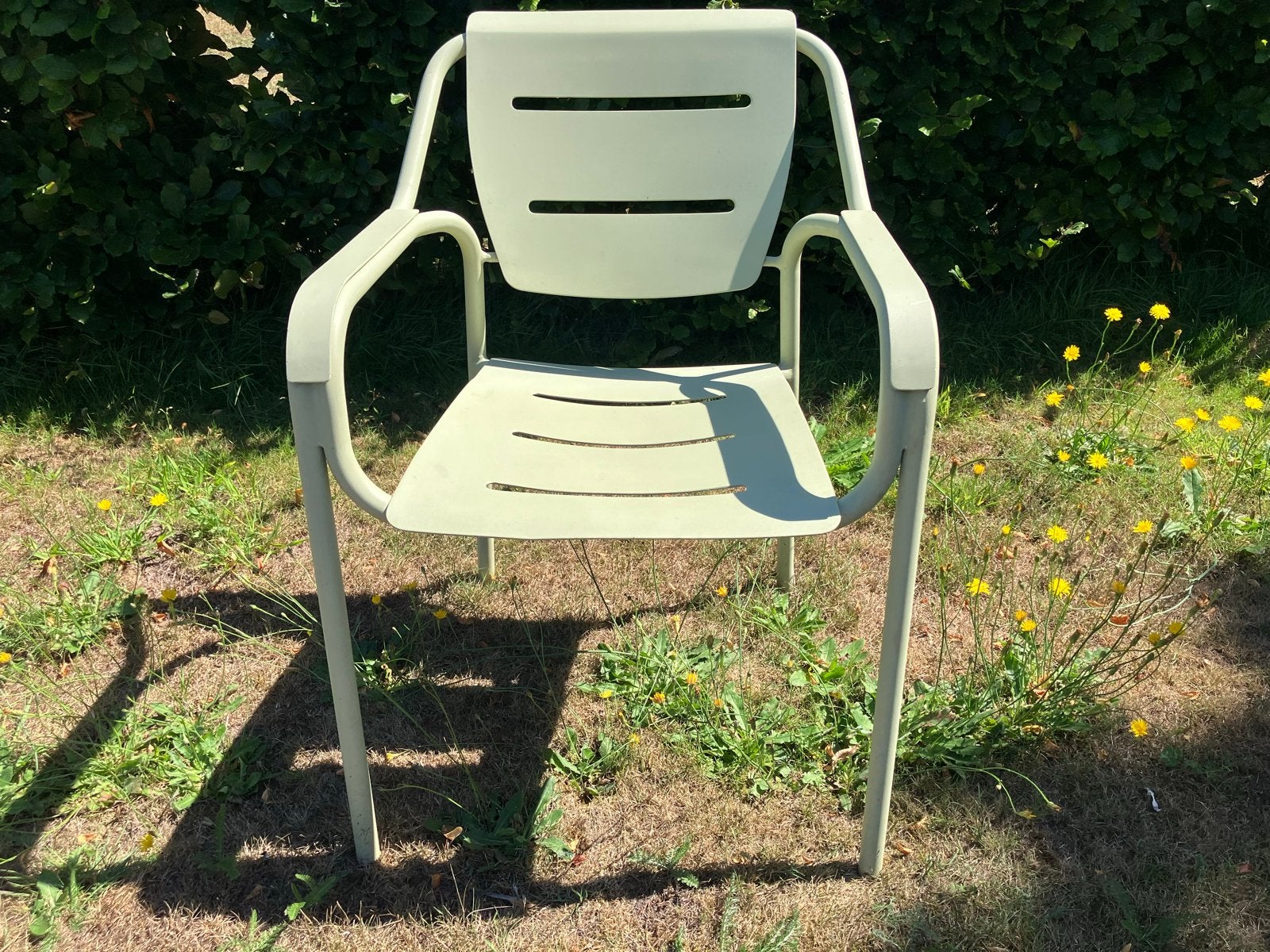 Aluminium tuinstoelen - Lichtgewicht en stapelbaar (5 st.), Ophalen, Gebruikt, Aluminium, Stapelbaar