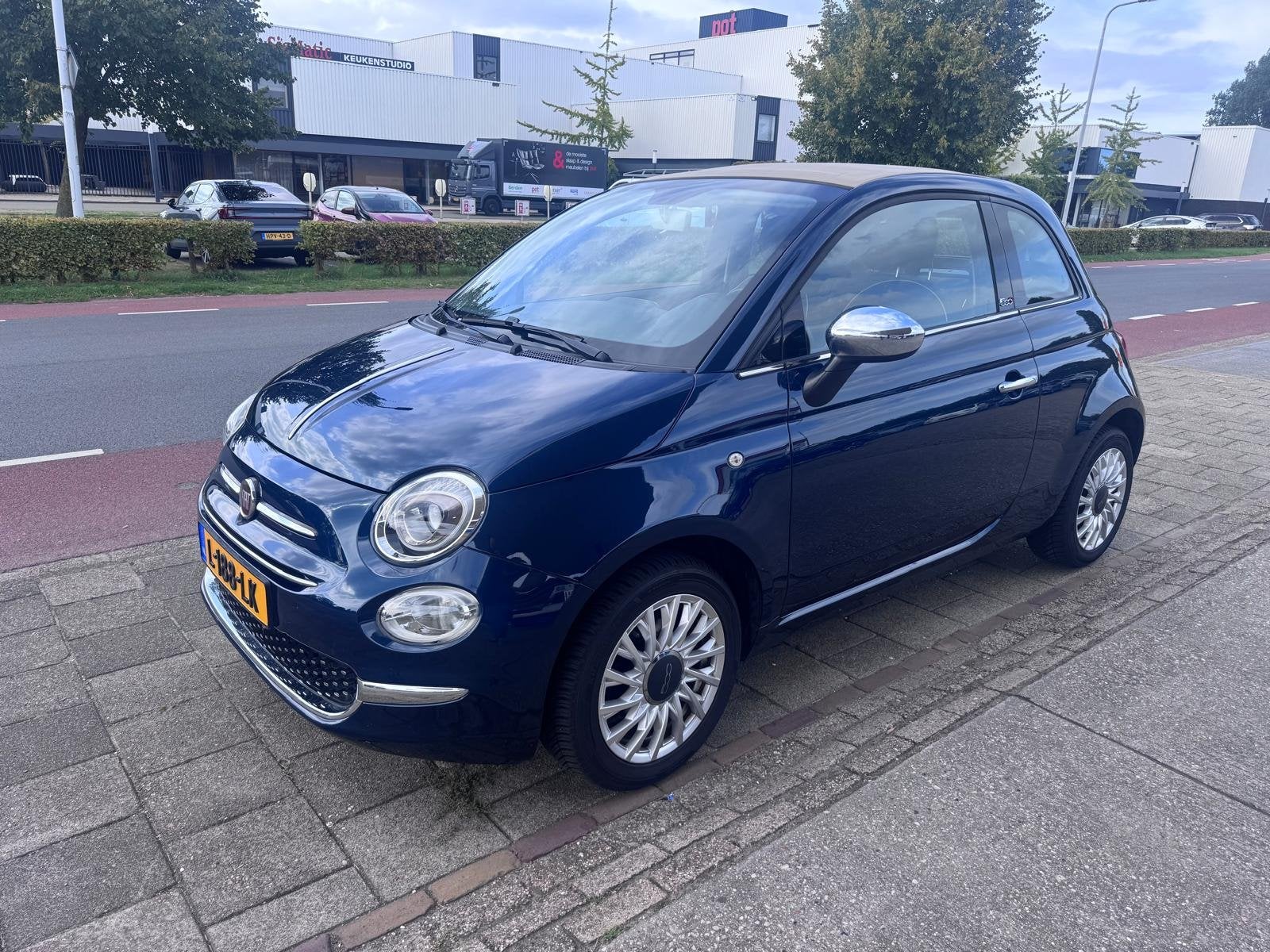 Fiat 500 C 1.2 Lounge, Auto's, Fiat, Gebruikt, 4 cilinders, Cabriolet, 23 km/l