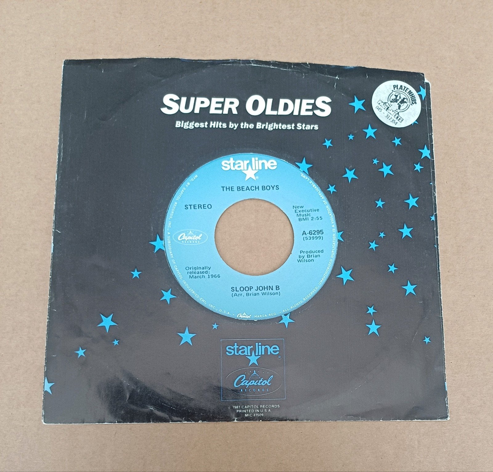 The Beach Boys  - Sloop John B, Cd's en Dvd's, Vinyl Singles, Gebruikt, 7 inch, Single, Ophalen of Verzenden
