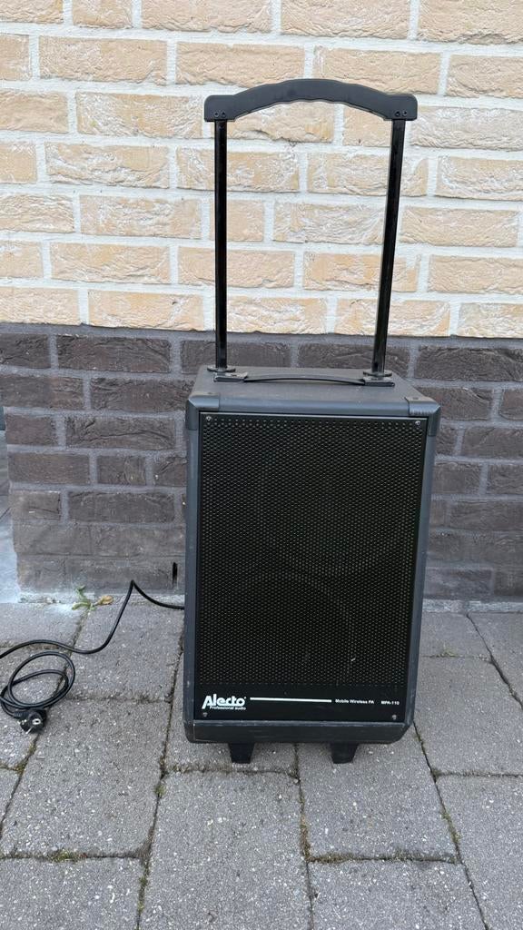 Alecto MPA 110 mobiel geluidssysteem, Gebruikt, Overige typen, 120 watt of meer, Ophalen