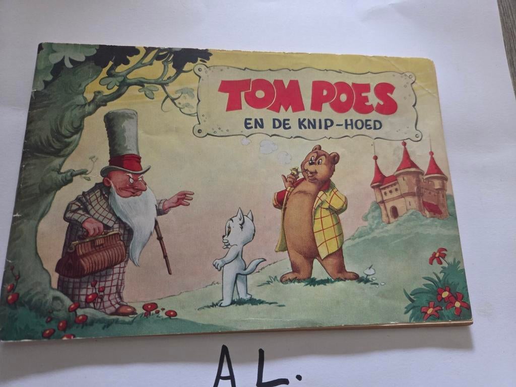 Tom Poes en de Knip-Hoed + handtekening, Ophalen of Verzenden