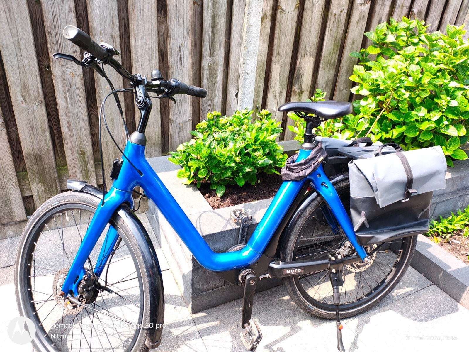 MUTO e-bike met Gates Carbon Drive en fietstassen, Ophalen of Verzenden