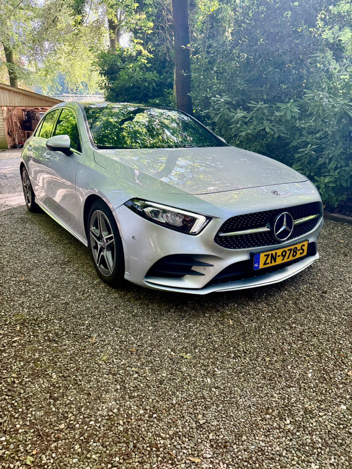 Mercedes a klasse amg uitgevoerd., Voorwielaandrijving, Zwart, Parkeerassistent, Particulier