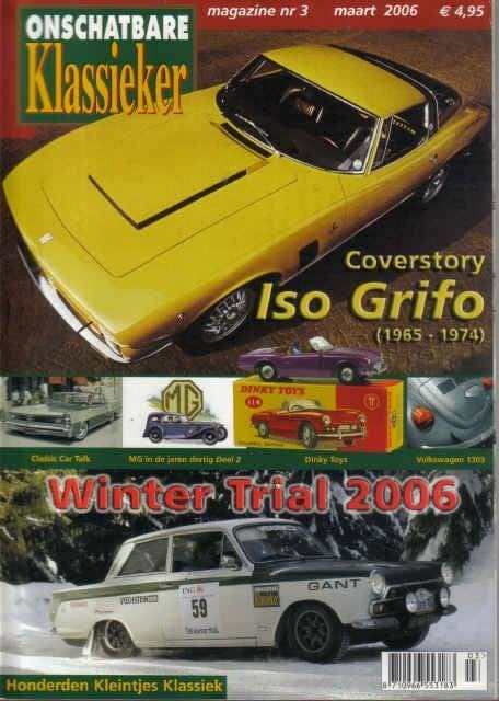 OK 3 2006 : Iso Grifo - VW Kever 1303 - Dinky Toys - MG, Ophalen of Verzenden, Gelezen, Algemeen