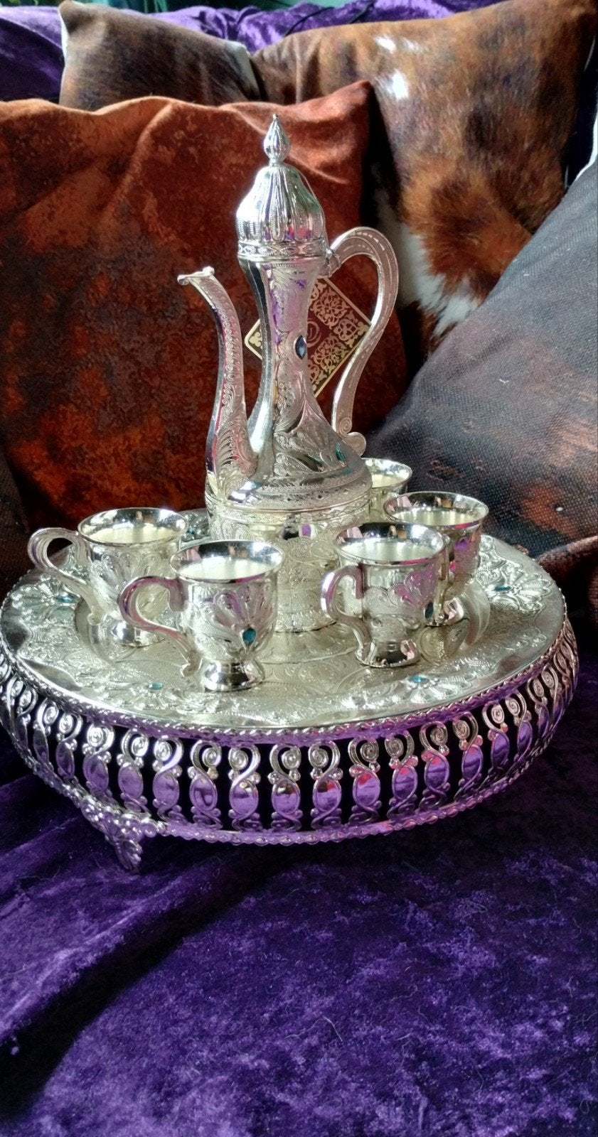 thee koffie servies, Klassiek, Nieuw, Ophalen of Verzenden, Metaal