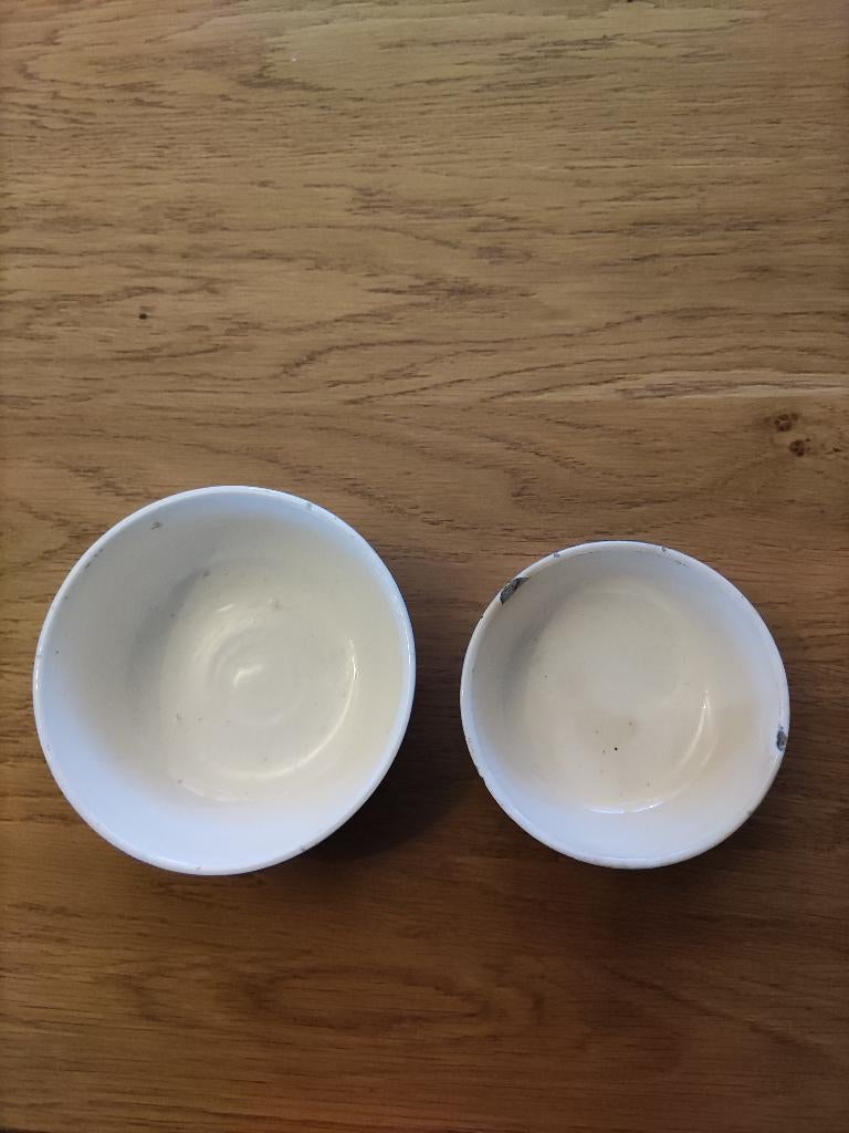 Antieke Schaaltje 2x, Antiek en Kunst, Antiek | Porselein, Ophalen of Verzenden