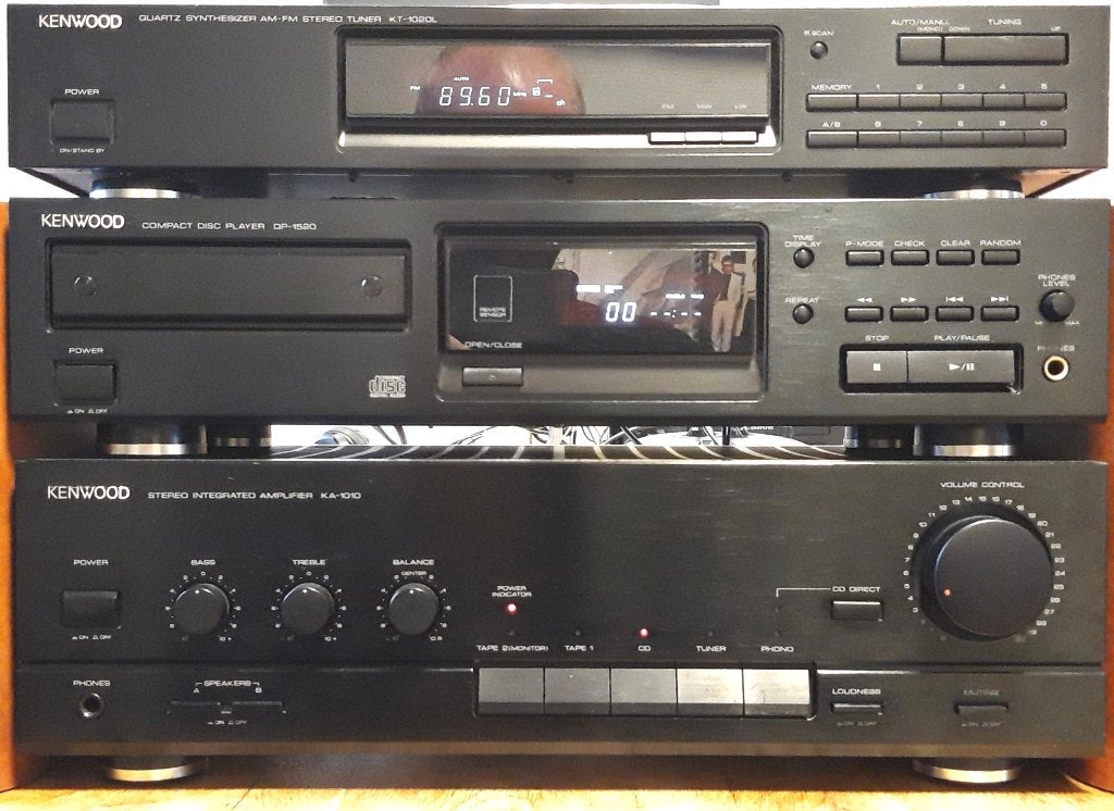Kenwood stereo set 44cm, Gebruikt, Losse componenten, Tuner of Radio, Ophalen