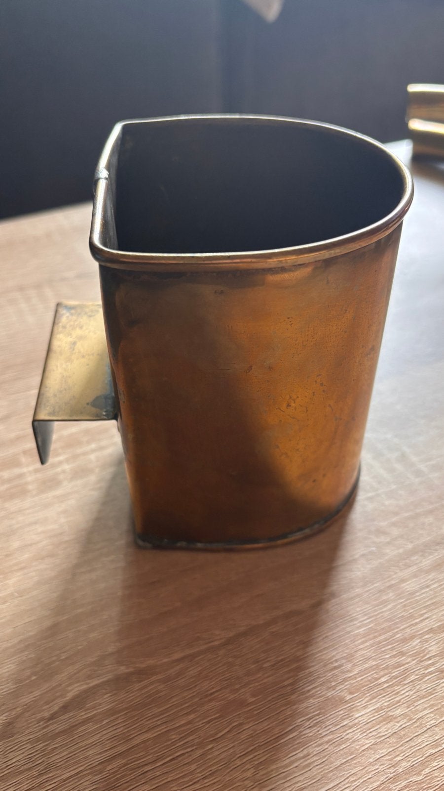 Antieke koperen kolenschep, Ophalen, Koper