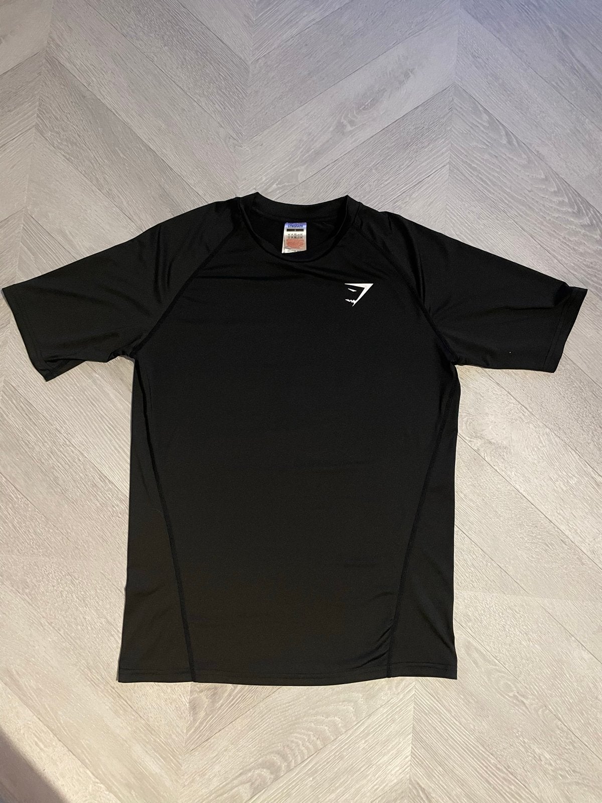 Gymshark sportshirt zwart - Maat S, Fitness, Zwart, Ophalen of Verzenden, Zo goed als nieuw