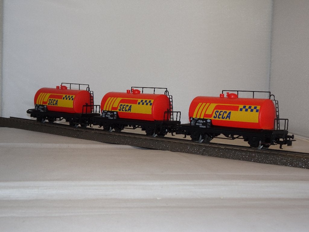 3 x Marklin 4561 ketelwagon SECA België NIEUW in OVP (#948), Wisselstroom, Ophalen of Verzenden, Märklin, Nieuw