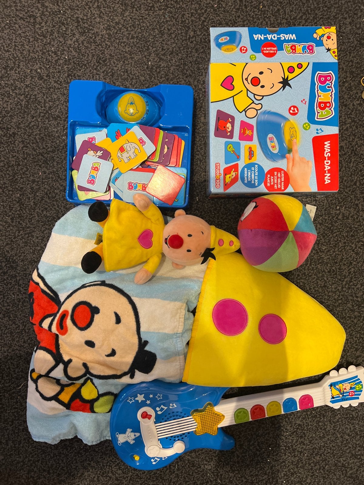 Bumba speelgoedpakket: spel, gitaar, knuffels en meer!, Ophalen, Gebruikt, Overige typen, Met geluid