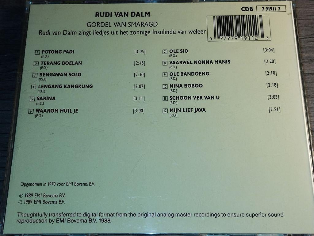 Rudi van Dalm ‎- Gordel Van Smaragd, Ophalen of Verzenden, Zo goed als nieuw, Aziatisch