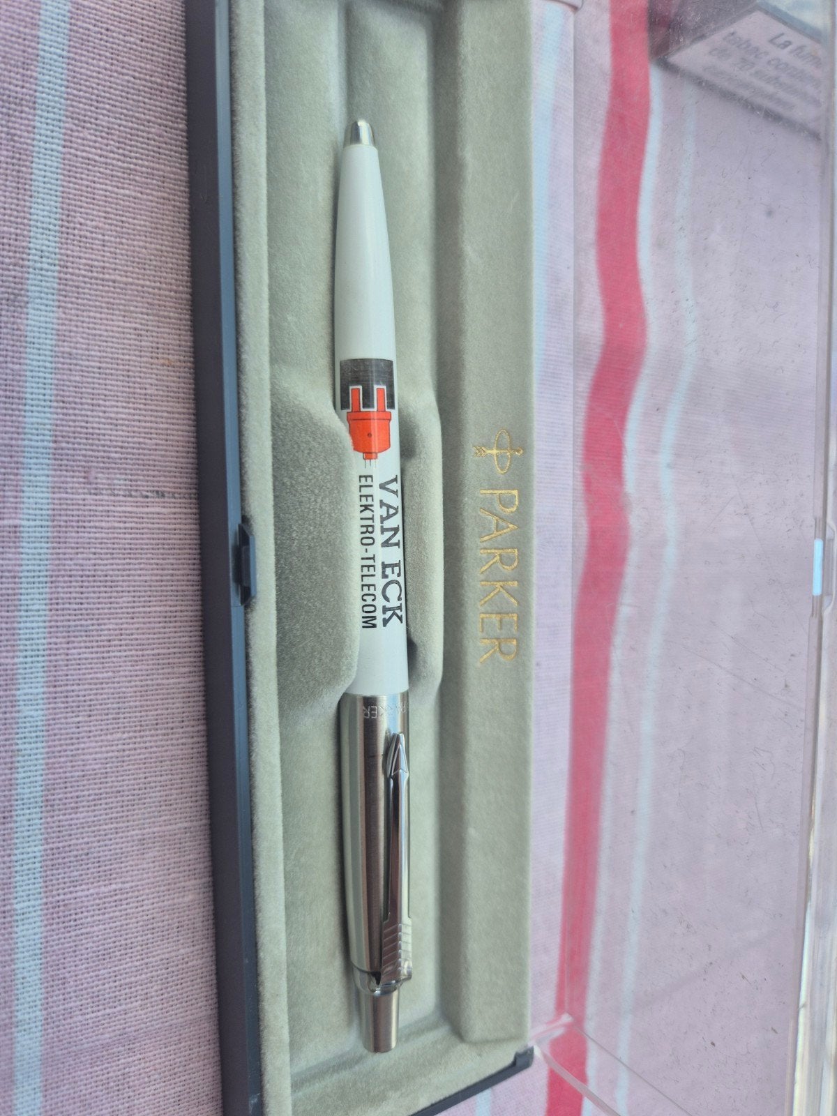 Parker jotterpen met reclame, Verzamelen, Pennenverzamelingen, Ophalen of Verzenden, Parker, Met reclame